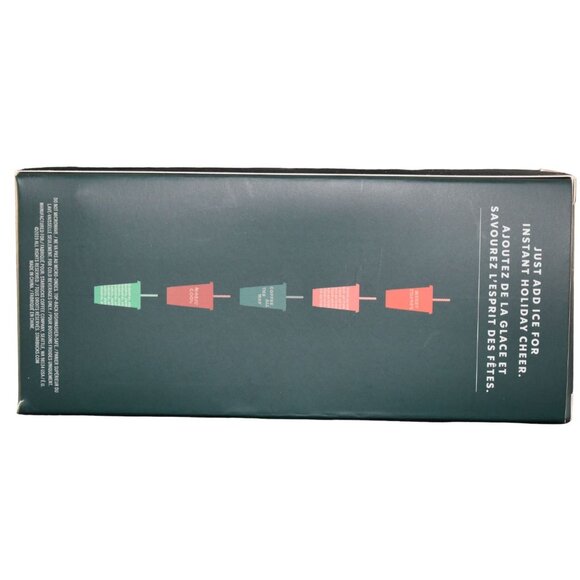 2019 Starbucks Holiday Cold Cups Reusable Set of 5 w/ Straws &amp; Lids IOB - Picture 3 of 5